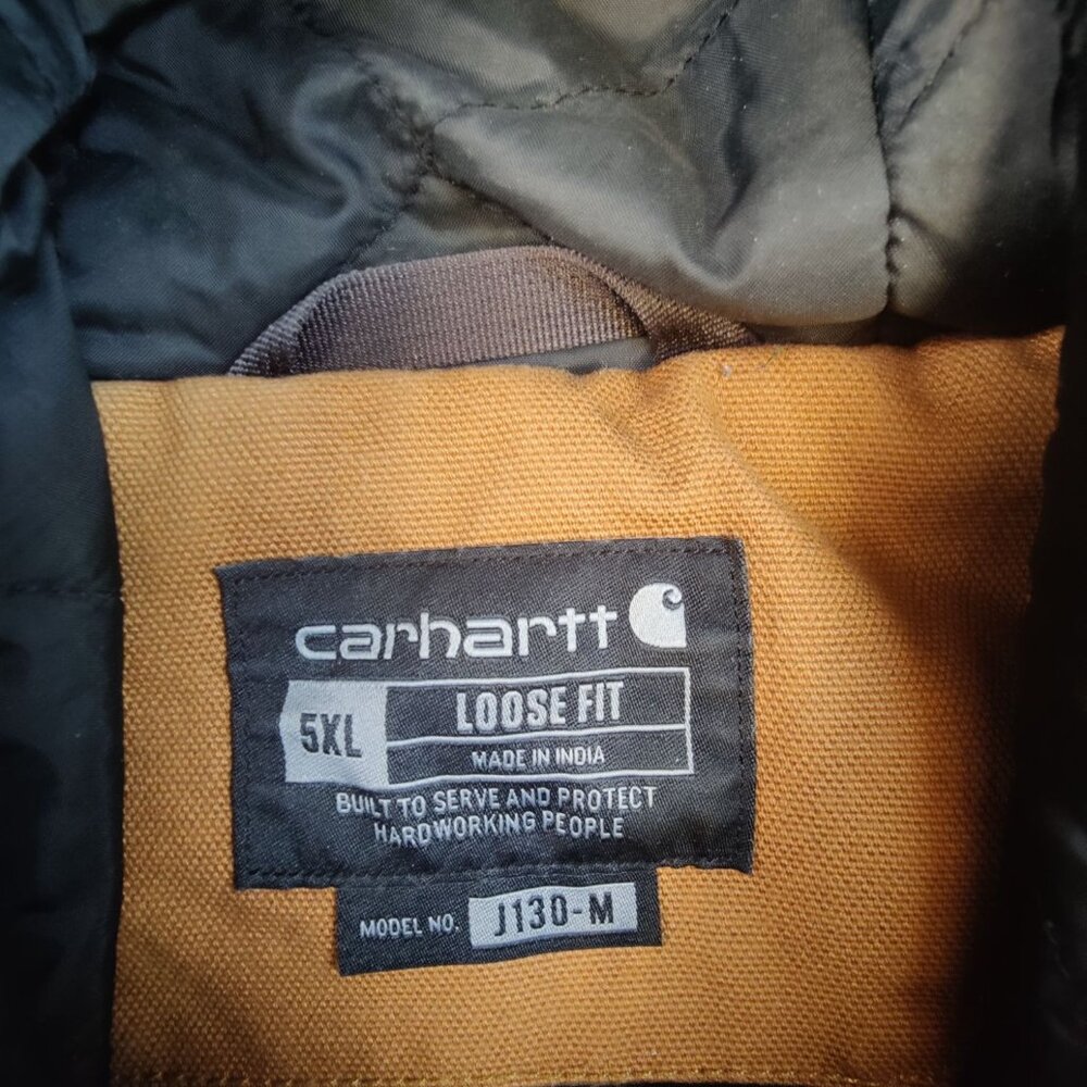 Carhartt Men's Tan Quilted Lined Jacket Size 5X - Picture 6 of 8